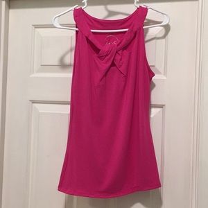 INC Pink cut out Tank